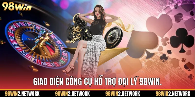 Giao diện công cụ hỗ trợ Đại lý 98Win.
